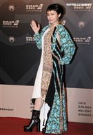 29屆金曲獎星光大道Faye 飛。（記者邱榮吉/攝影）