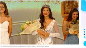 澳洲,環球小姐,弗朗西斯卡,模特兒,雙學位,Francesca Hung,長腿（圖／翻攝自《9news》）