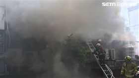 士林夜市,火警,鐵皮屋,濃煙,消防隊,救火,無人傷亡