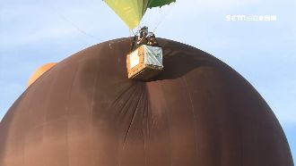 熱氣球嘉年華登場！縣長搭乘意外擦撞