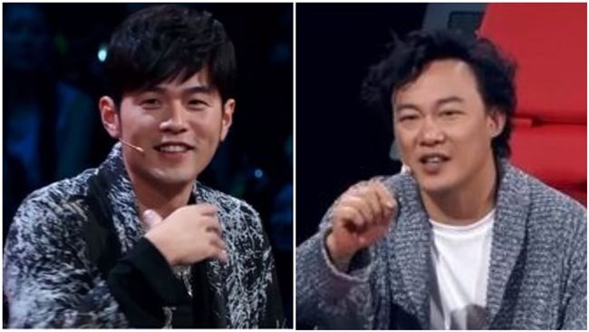 周杰倫和陳奕迅因神曲《淘汰》建立好交情，兩人曾在中國選秀節目擔任導師。（資料照／浙江衛視）