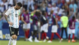 ▲梅西黯然結束世界盃旅程。（圖／美聯社／達志影像）