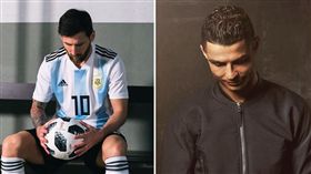 梅西（Lionel Messi）與C羅（Cristiano Ronaldo）（合成圖／取自兩人IG）