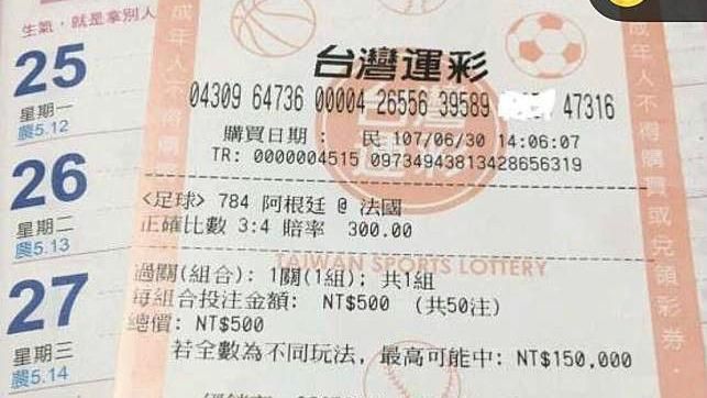 世足魅力無窮！6月運彩銷售大增7成
