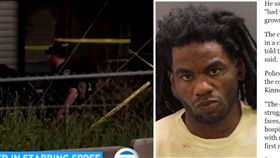 美國愛達荷州驚傳一起殺人事件，一名30歲男子金納（Timmy Kinner）疑不滿社區住戶將他趕走，憤而持刀闖入朝幼童亂砍、亂刺，造成6名孩童、3名大人受傷。目前警方依加重傷害罪、傷害兒童罪名將金納起訴。（圖／翻攝自KABC-TV、CBS News）