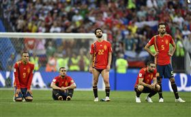 西班牙兵敗俄羅斯（圖／美聯社／達志影像）