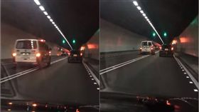 雪隧遇救護車　下秒摩西分紅海讓過  圖／爆廢公社