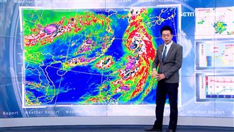 巴比侖直衝日韓　明中南部仍需防大雨