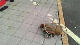 跑者遭到抽水馬達從天而降砸傷 民眾提供