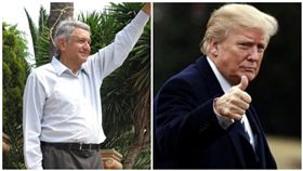 墨西哥,美國,川普,羅培茲歐布拉多,移民,選舉,北美自由貿易協定(圖／翻攝自羅培茲臉書、川普推特)