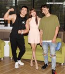李沛旭、賴琳恩、陳昊森安安大明星。（記者邱榮吉/攝影）