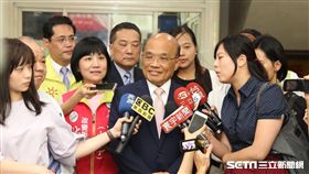 針對文大宿舍案，民近黨新北市長參選人蘇貞昌表示，希望侯友宜不要再喊這是抹黑。（圖／蘇辦提供）