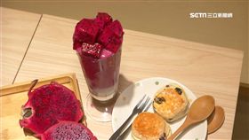 甜點,火龍果,鳳梨,司康,水果