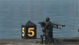 總統視導國軍操演（2）總統蔡英文13日在海軍蘇澳基地，視導國軍要港防衛與快速應變能力測考。實兵操演展示平日訓練成果。中央社記者徐肇昌攝  107年4月13日