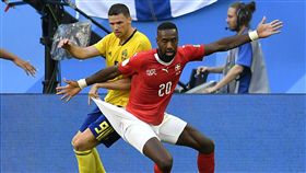 瑞士朱魯（Johan Djourou）的球褲成為話題。（圖／美聯社／達志影像）