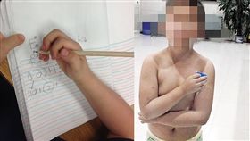 男童不寫作業遭母脫光衣服／pixabay、重慶晨網