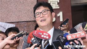 民進黨台北市長參選人姚文智出席台北市黨部主委就職典禮。 （圖／記者林敬旻攝）