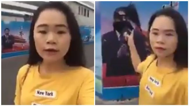 潑墨女全家失蹤　中國公安局：不知情