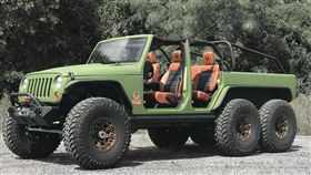 Jeep Wrangler 6輪傳動改裝車。（圖／翻攝Bruiser Conversions網站）