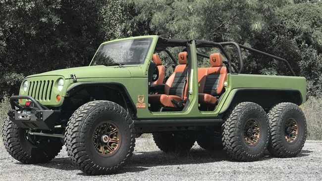 6輪巨獸　6×6吉普車