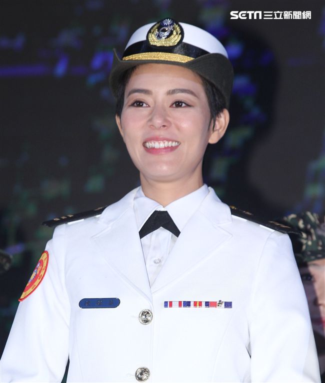 上尉連長劉香慈。（記者邱榮吉/攝影）