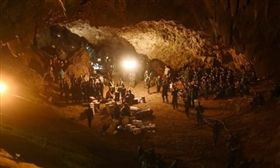 ▲泰少足困洞穴。（圖／翻攝自泰國網臉書） 