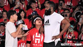 納豆與哈登（James Harden）（圖／記者劉家維攝）