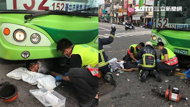 騎士高速衝路口　遭公車捲進車底慘死
