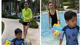 ▲▼范瑋琪身材削瘦，一雙竹竿腿成焦點。（圖／翻攝自臉書）