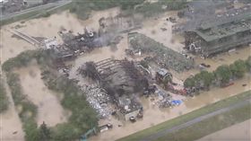 日本,爆炸,淹水,豪雨,工廠,原物料,泡水,朝日アルミ産業　圖／翻攝自YouTbue https://goo.gl/RmQB2Y