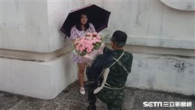 第六軍團秀百人刺槍術 中士下跪求婚 第六軍團提供
