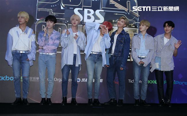 韓國世界頂級BTS防彈少年團。（記者邱榮吉/攝影）