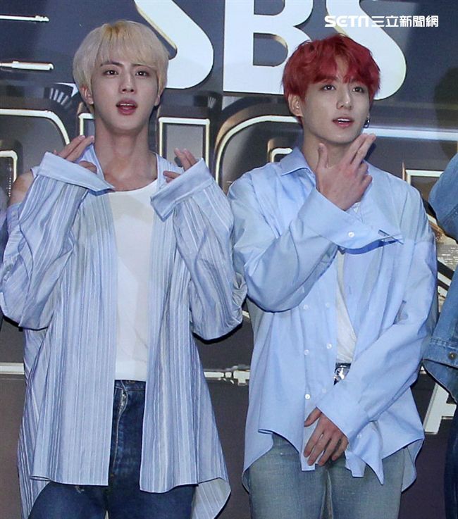 韓國世界頂級BTS防彈少年團。（記者邱榮吉/攝影）