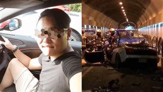 飆車撞死工人　神隱富少赴告別式致歉