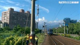 電車線設備故障　台鐵搶修中！二結冬山單線雙向通車
圖／台鐵提供