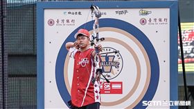 中職明星賽雷射肩林哲瑄兄弟林哲瑋。 （圖／記者林敬旻攝）