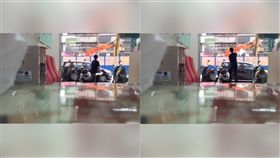 屁孩,校門開,水袋,白目　圖／翻攝自臉書爆料公社