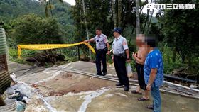 土石流,颱風,大雨,砸傷,坍塌（圖／翻攝中埔分局分局長室臉書）