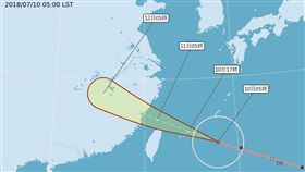 瑪莉亞來了　全台挫咧等！氣象局今晨啟動「追風計畫」
圖／翻攝自報天氣-中央氣象局臉書