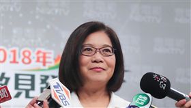 管碧玲出席民進黨高雄市長初選政見發表民進黨2018年高雄市長初選電視政見發表會27日在壹電視舉行，參選人立委管碧玲（圖）出席發表政見。中央社記者裴禛攝　107年2月27日