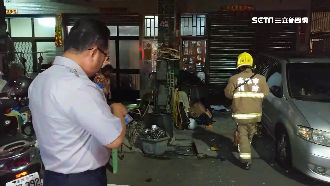 民宅氣爆鐵捲門炸飛　2住戶燒傷送醫