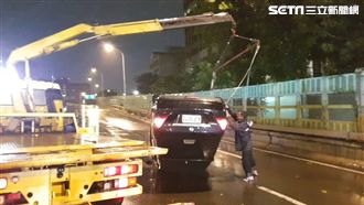 瑪莉亞來襲！北市建國高架驚傳翻車