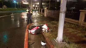 瑪利亞,颱風,機車,強風,華江抽水站（翻攝畫面）