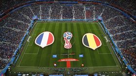 世足準決賽法國對上比利時。（圖／美聯社／達志影像）