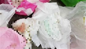 台南,垃圾,自助式洗車場,衛生棉（圖／翻攝畫面）