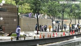 台北,AIT,美國在台協會,瀑布,泥流,瑪莉亞,颱風（圖／翻攝AIT畫面）