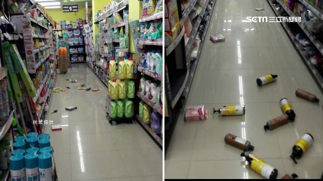 台南地牛翻身！賣場客人驚慌奔逃