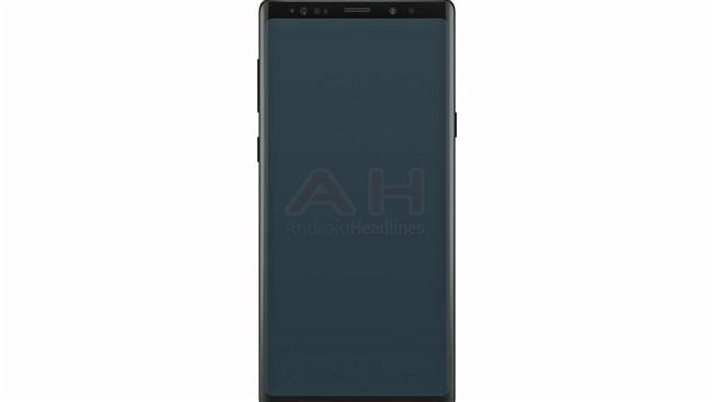 三星Note9渲染圖　曲面螢幕更美