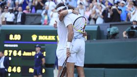 納達爾,Rafael Nadal,運動家精神,溫布頓,溫網,波特羅,Juan Martin del Potro／達志影像／美聯社