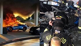 藍寶堅尼Huracán Performante跑車起火燃燒／Parker Gelber、Kirkwood Firefighters Community Outreach臉書